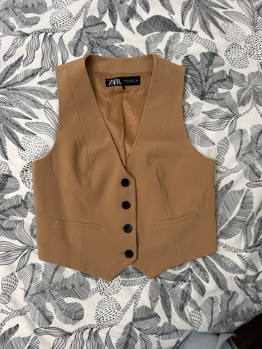 Zara Tan Tailored Vest